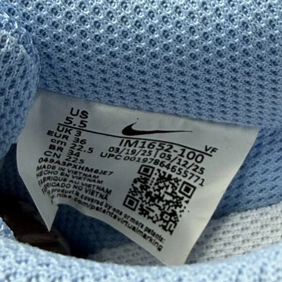 Nike Womens Court Vision LO P NBK Size 5.5 Summit White/Football Grey IM1652-100 - Picture 8 of 15